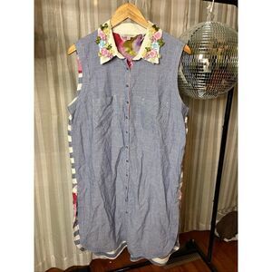 John Mark Floral Tunic Shirt Dress